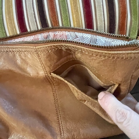 THE SAK Cognac Leather Crossbody - Picture 14 of 16